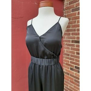 Larkin Hughes Dillards Silky Jumpsuit NEW Solid Black Small